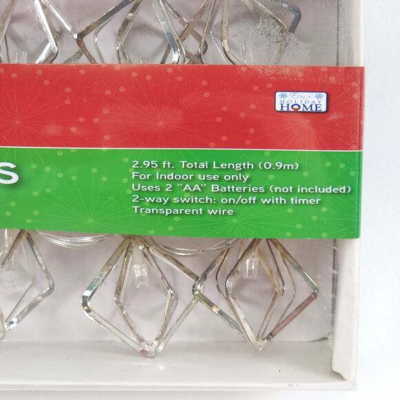 Erins Holiday Home 10 Led String Lights 4 Boxes Gold White 2.95 ft ea All New - Picture 4 of 7